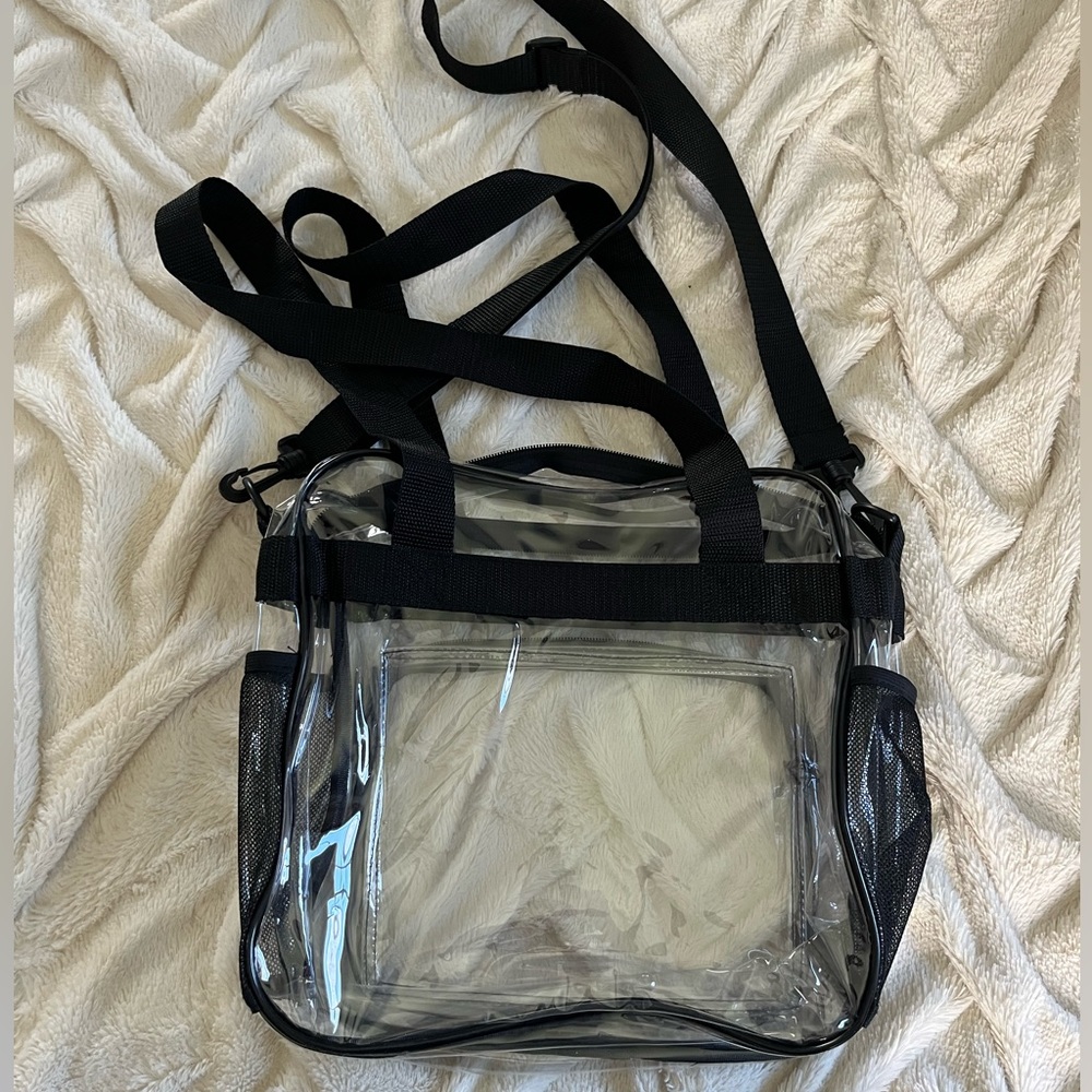 Clear plastic bag/ purse
